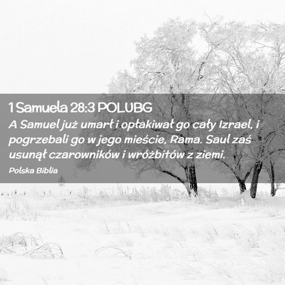Picture 02 - 1 Samuela 28:3 POLUBG - A Samuel już umarł i opłakiwał go cały - Bible Verse Picture
