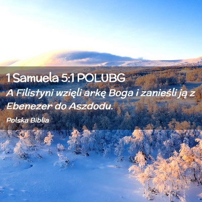 Picture 02 - 1 Samuela 5:1 POLUBG - A Filistyni wzięli arkę Boga i zanieśli ją z - Bible Verse Picture