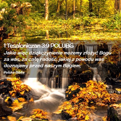 Picture 02 - 1 Tesaloniczan 3:9 POLUBG - Jakie więc dziękczynienie możemy złożyć - Bible Verse Picture