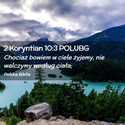 Picture 02 - 2 Koryntian 10:3 POLUBG - Chociaż bowiem w ciele żyjemy, nie walczymy - Bible Verse Picture