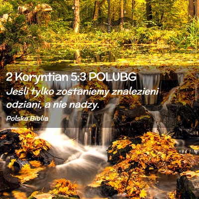 Picture 02 - 2 Koryntian 5:3 POLUBG - Jeśli tylko zostaniemy znalezieni odziani, a nie - Bible Verse Picture