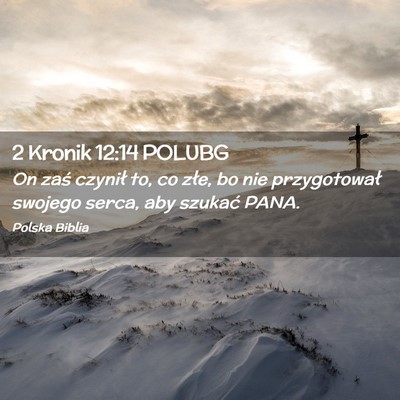 Picture 02 - 2 Kronik 12:14 POLUBG - On zaś czynił to, co złe, bo nie przygotował - Bible Verse Picture