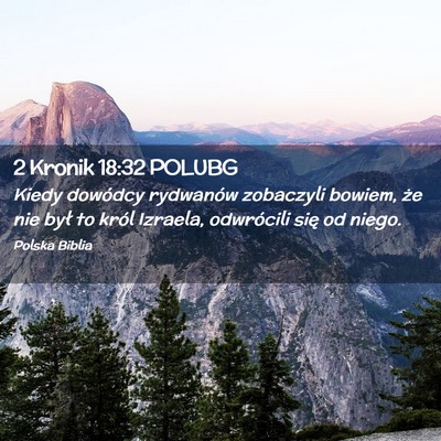 Picture 02 - 2 Kronik 18:32 POLUBG - Kiedy dowódcy rydwanów zobaczyli bowiem, że - Bible Verse Picture