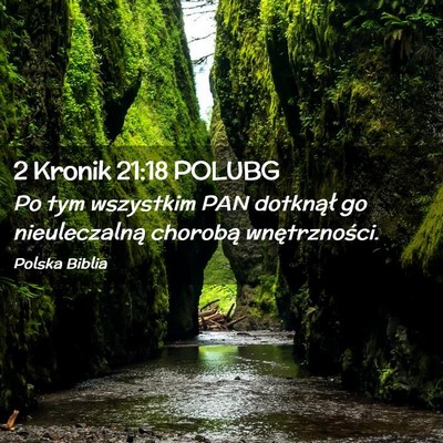 Picture 02 - 2 Kronik 21:18 POLUBG - Po tym wszystkim PAN dotknął go nieuleczalną - Bible Verse Picture