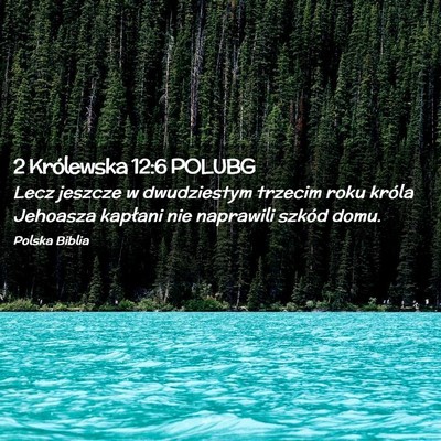 Picture 02 - 2 Królewska 12:6 POLUBG - Lecz jeszcze w dwudziestym trzecim roku króla - Bible Verse Picture