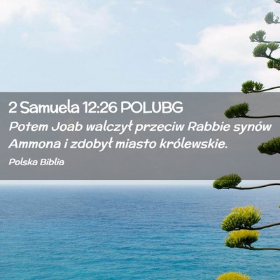 Picture 02 - 2 Samuela 12:26 POLUBG - Potem Joab walczył przeciw Rabbie synów Ammona - Bible Verse Picture