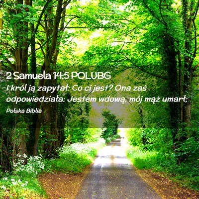 Picture 02 - 2 Samuela 14:5 POLUBG - I król ją zapytał: Co ci jest? Ona zaś - Bible Verse Picture