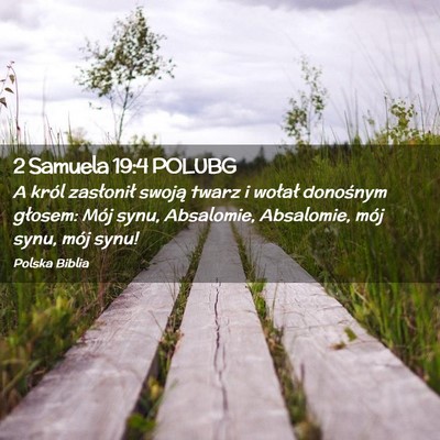 Picture 02 - 2 Samuela 19:4 POLUBG - A król zasłonił swoją twarz i wołał - Bible Verse Picture