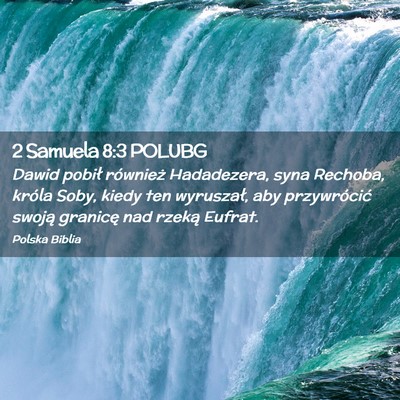 Picture 02 - 2 Samuela 8:3 POLUBG - Dawid pobił również Hadadezera, syna Rechoba, - Bible Verse Picture