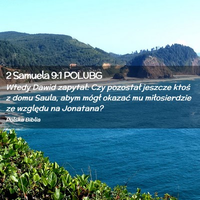 Picture 02 - 2 Samuela 9:1 POLUBG - Wtedy Dawid zapytał: Czy pozostał jeszcze ktoś - Bible Verse Picture