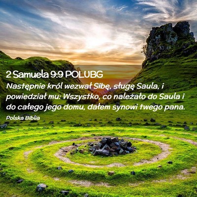 Picture 02 - 2 Samuela 9:9 POLUBG - Następnie król wezwał Sibę, sługę Saula, i - Bible Verse Picture