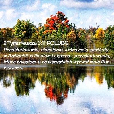 Picture 02 - 2 Tymoteusza 3:11 POLUBG - Prześladowania, cierpienia, które mnie - Bible Verse Picture