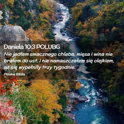 Picture 02 - Daniela 10:3 POLUBG - Nie jadłem smacznego chleba, mięsa i wina nie - Bible Verse Picture