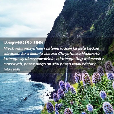 Picture 02 - Dzieje 4:10 POLUBG - Niech wam wszystkim i całemu ludowi Izraela - Bible Verse Picture
