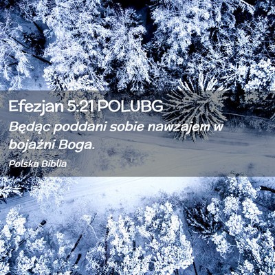Picture 02 - Efezjan 5:21 POLUBG - Będąc poddani sobie nawzajem w bojaźni - Bible Verse Picture