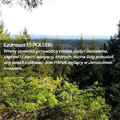 Picture 02 - Ezdrasza 1:5 POLUBG - Wtedy powstali przywódcy rodów Judy i - Bible Verse Picture