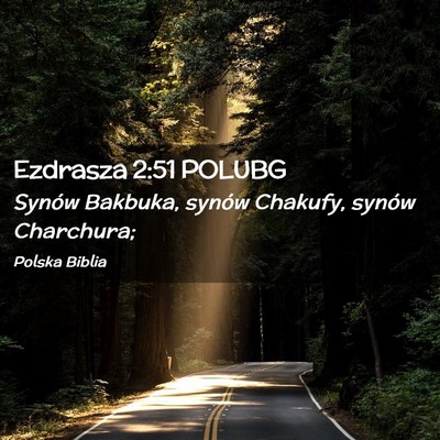Picture 02 - Ezdrasza 2:51 POLUBG - Synów Bakbuka, synów Chakufy, synów - Bible Verse Picture