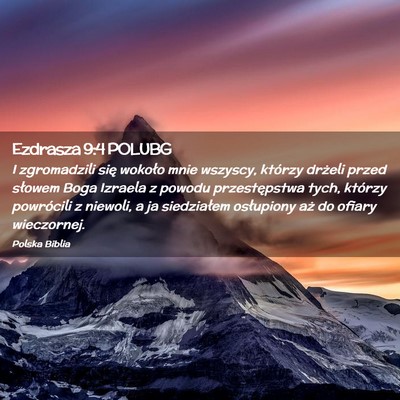 Picture 02 - Ezdrasza 9:4 POLUBG - I zgromadzili się wokoło mnie wszyscy, którzy - Bible Verse Picture