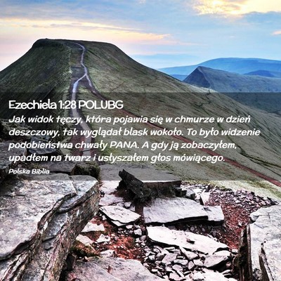 Picture 02 - Ezechiela 1:28 POLUBG - Jak widok tęczy, która pojawia się w chmurze w - Bible Verse Picture