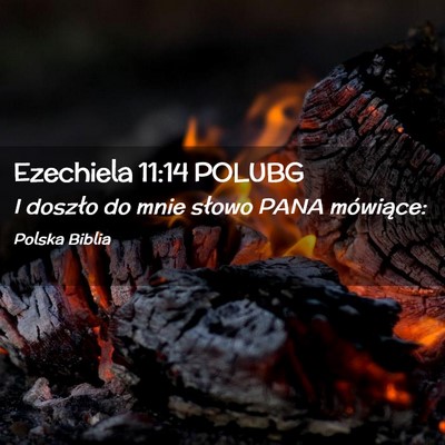 Picture 02 - Ezechiela 11:14 POLUBG - I doszło do mnie słowo PANA - Bible Verse Picture