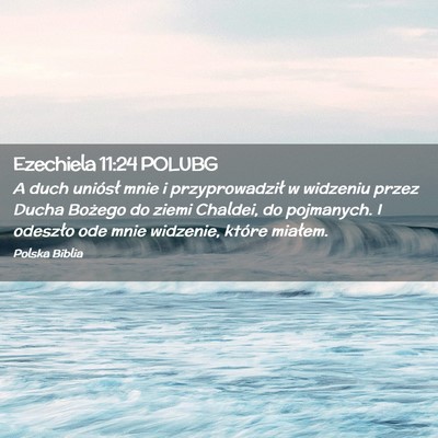Picture 02 - Ezechiela 11:24 POLUBG - A duch uniósł mnie i przyprowadził w widzeniu - Bible Verse Picture