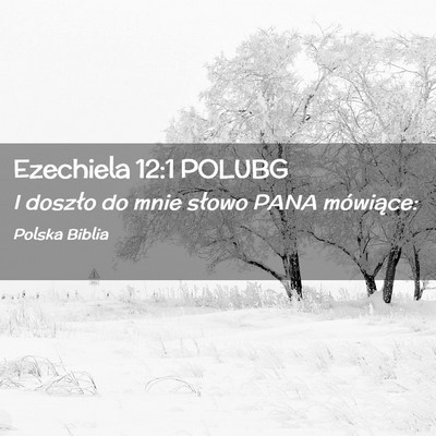 Picture 02 - Ezechiela 12:1 POLUBG - I doszło do mnie słowo PANA - Bible Verse Picture