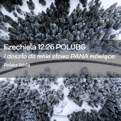 Picture 02 - Ezechiela 12:26 POLUBG - I doszło do mnie słowo PANA - Bible Verse Picture