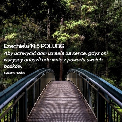 Picture 02 - Ezechiela 14:5 POLUBG - Aby uchwycić dom Izraela za serce, gdyż oni - Bible Verse Picture