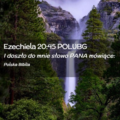 Picture 02 - Ezechiela 20:45 POLUBG - I doszło do mnie słowo PANA - Bible Verse Picture