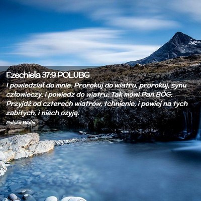 Picture 02 - Ezechiela 37:9 POLUBG - I powiedział do mnie: Prorokuj do wiatru, - Bible Verse Picture