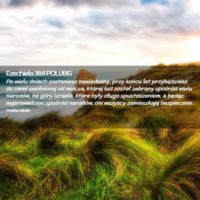 Picture 02 - Ezechiela 38:8 POLUBG - Po wielu dniach zostaniesz nawiedzony, przy - Bible Verse Picture