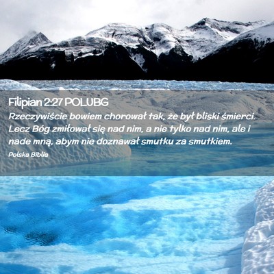 Picture 02 - Filipian 2:27 POLUBG - Rzeczywiście bowiem chorował tak, że był - Bible Verse Picture