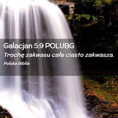 Picture 02 - Galacjan 5:9 POLUBG - Trochę zakwasu całe ciasto - Bible Verse Picture