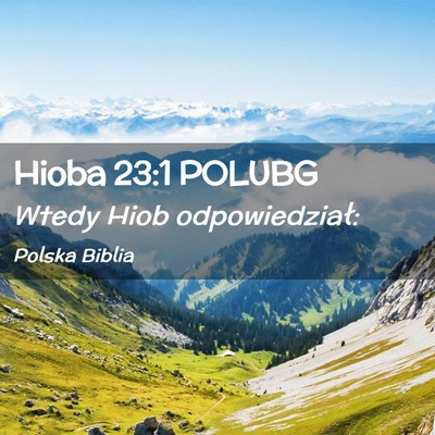 Picture 02 - Hioba 23:1 POLUBG - Wtedy Hiob - Bible Verse Picture