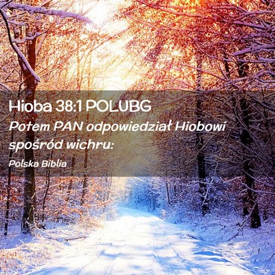 Picture 02 - Hioba 38:1 POLUBG - Potem PAN odpowiedział Hiobowi spośród - Bible Verse Picture