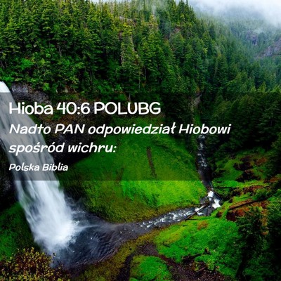 Picture 02 - Hioba 40:6 POLUBG - Nadto PAN odpowiedział Hiobowi spośród - Bible Verse Picture