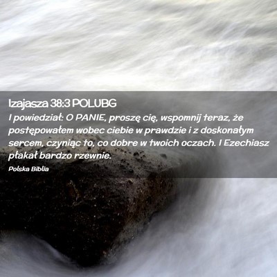 Picture 02 - Izajasza 38:3 POLUBG - I powiedział: O PANIE, proszę cię, wspomnij - Bible Verse Picture