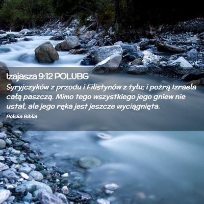 Picture 02 - Izajasza 9:12 POLUBG - Syryjczyków z przodu i Filistynów z tyłu; i - Bible Verse Picture