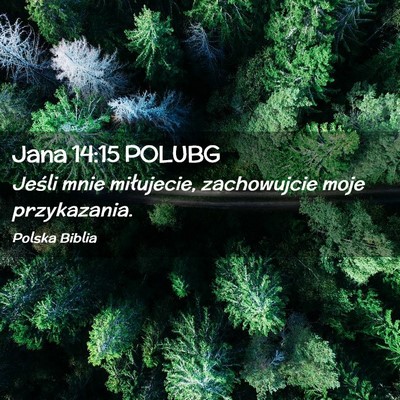 Picture 02 - Jana 14:15 POLUBG - Jeśli mnie miłujecie, zachowujcie moje - Bible Verse Picture