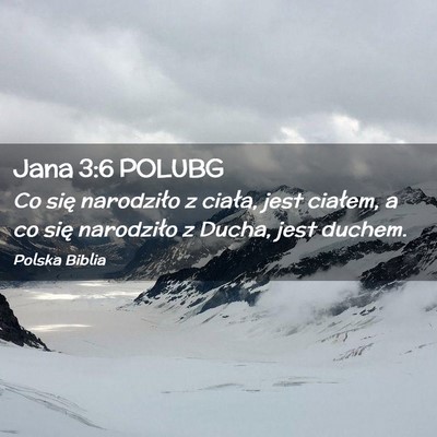 Picture 02 - Jana 3:6 POLUBG - Co się narodziło z ciała, jest ciałem, a co - Bible Verse Picture
