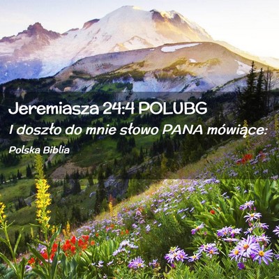 Picture 02 - Jeremiasza 24:4 POLUBG - I doszło do mnie słowo PANA - Bible Verse Picture