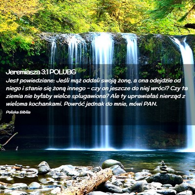 Picture 02 - Jeremiasza 3:1 POLUBG - Jest powiedziane: Jeśli mąż oddali swoją - Bible Verse Picture