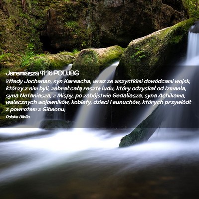 Picture 02 - Jeremiasza 41:16 POLUBG - Wtedy Jochanan, syn Kareacha, wraz ze wszystkimi - Bible Verse Picture