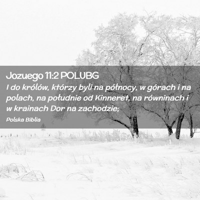 Picture 02 - Jozuego 11:2 POLUBG - I do królów, którzy byli na północy, w - Bible Verse Picture