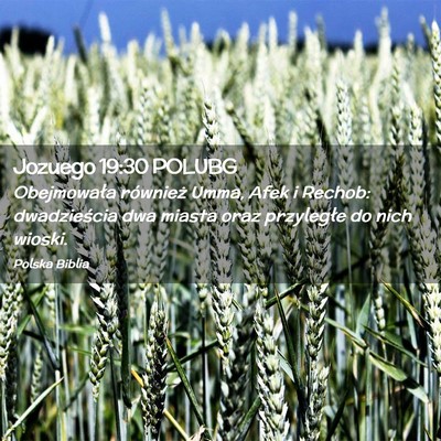 Picture 02 - Jozuego 19:30 POLUBG - Obejmowała również Umma, Afek i Rechob: - Bible Verse Picture