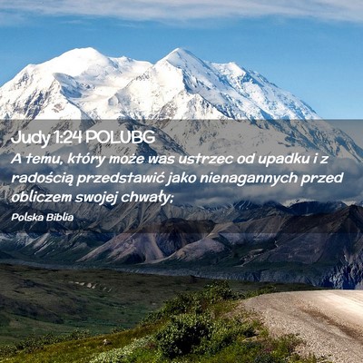 Picture 02 - Judy 1:24 POLUBG - A temu, który może was ustrzec od upadku i z - Bible Verse Picture