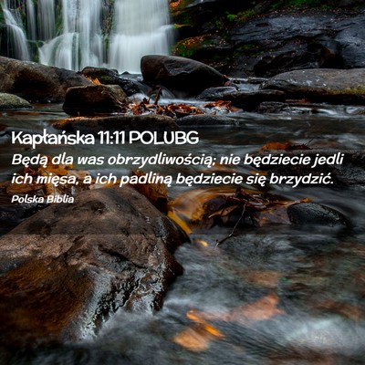 Picture 02 - Kapłańska 11:11 POLUBG - Będą dla was obrzydliwością; nie będziecie - Bible Verse Picture