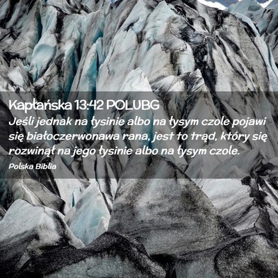 Picture 02 - Kapłańska 13:42 POLUBG - Jeśli jednak na łysinie albo na łysym czole - Bible Verse Picture
