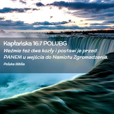 Picture 02 - Kapłańska 16:7 POLUBG - Weźmie też dwa kozły i postawi je przed PANEM - Bible Verse Picture