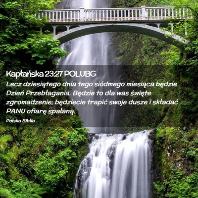 Picture 02 - Kapłańska 23:27 POLUBG - Lecz dziesiątego dnia tego siódmego miesiąca - Bible Verse Picture